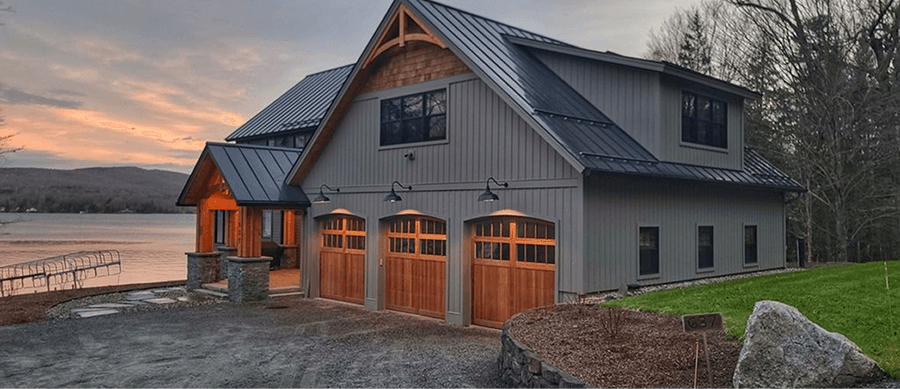 Outdoor barn-style wall lighting