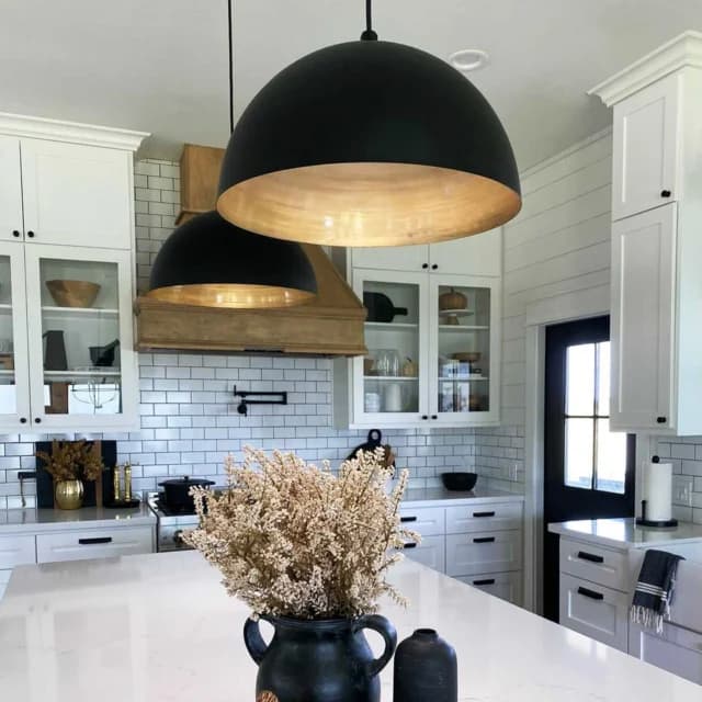 One of our favorite farmhouse kitchen designs by @thecozyfarmhouse.