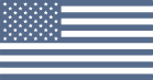 Blue American Flag Icon