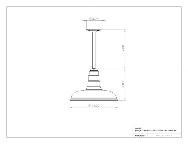 Malibu Steel Pendant Light & Lighting Parts Steel Lighting Company