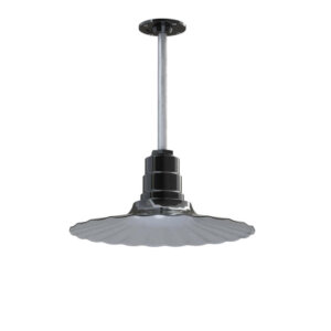 Eagle Rock Ceiling Mounted Light Fixture in Black by Steel Lighting Co.
