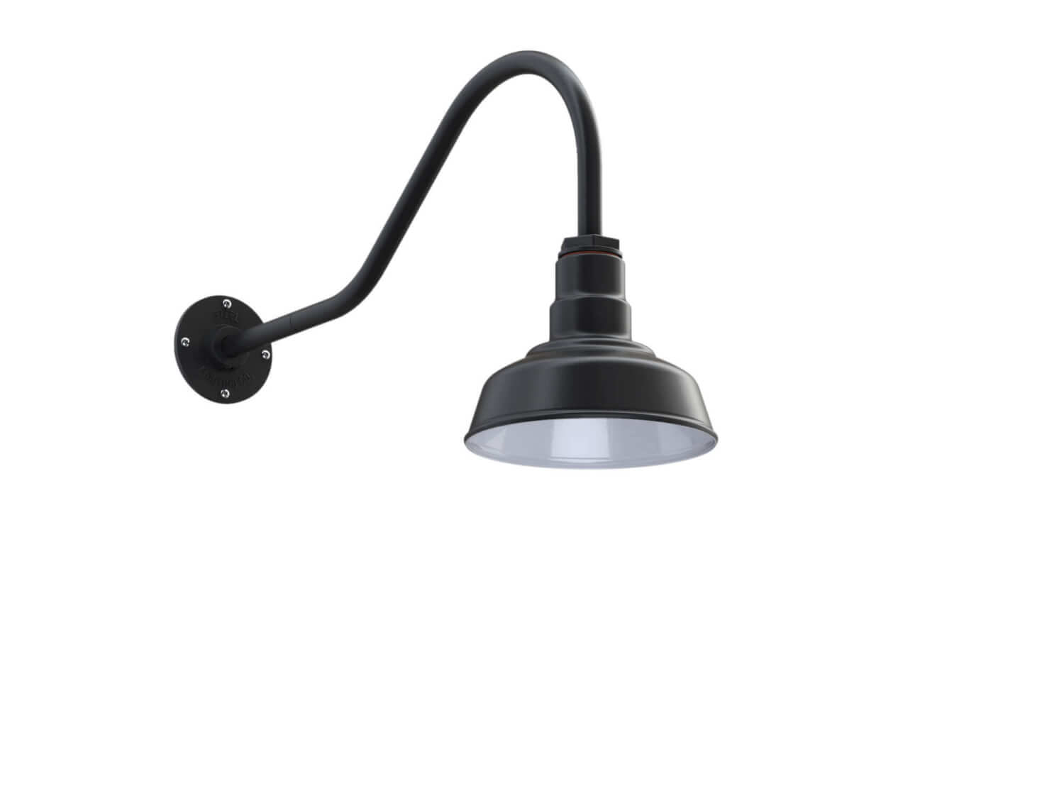 Old Fashioned Gooseneck Wall Mounted Barn Lights By Steel Lighting Wall Mounted Barn Lights By Steel