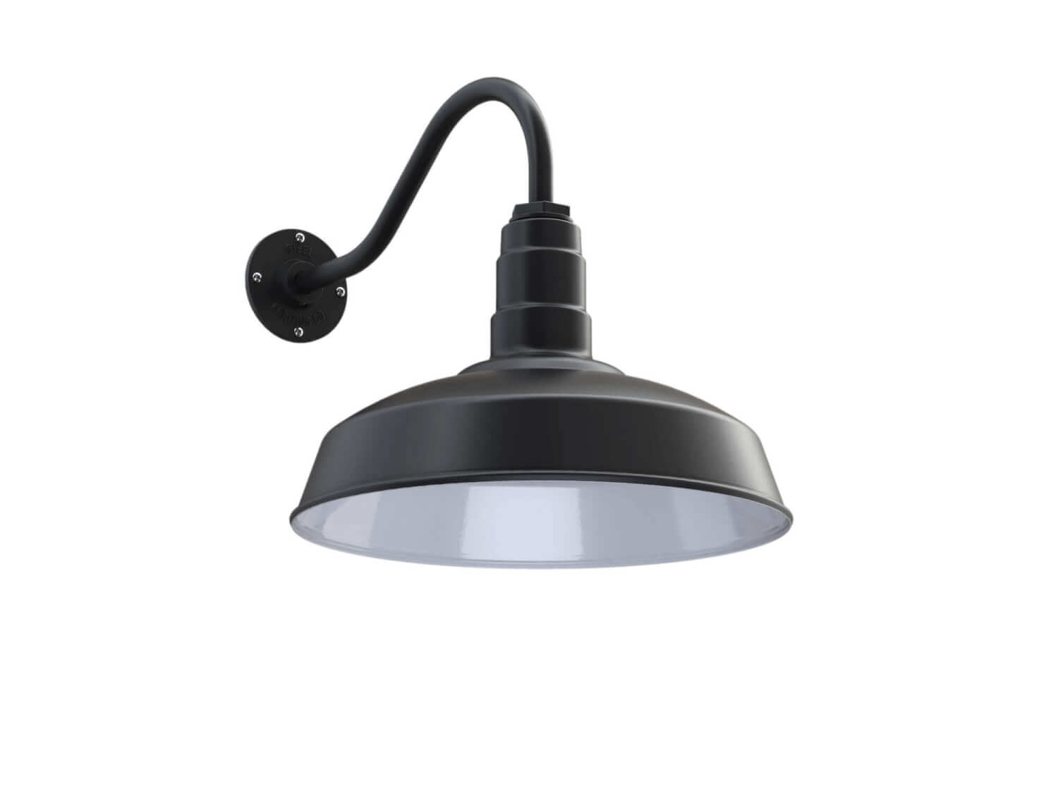 Outdoor barn on sale lights black