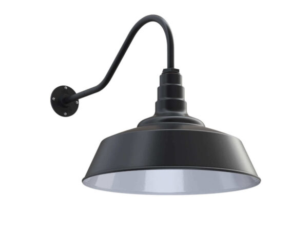The Redondo Large Gooseneck Barn Light Steel Lighting Company