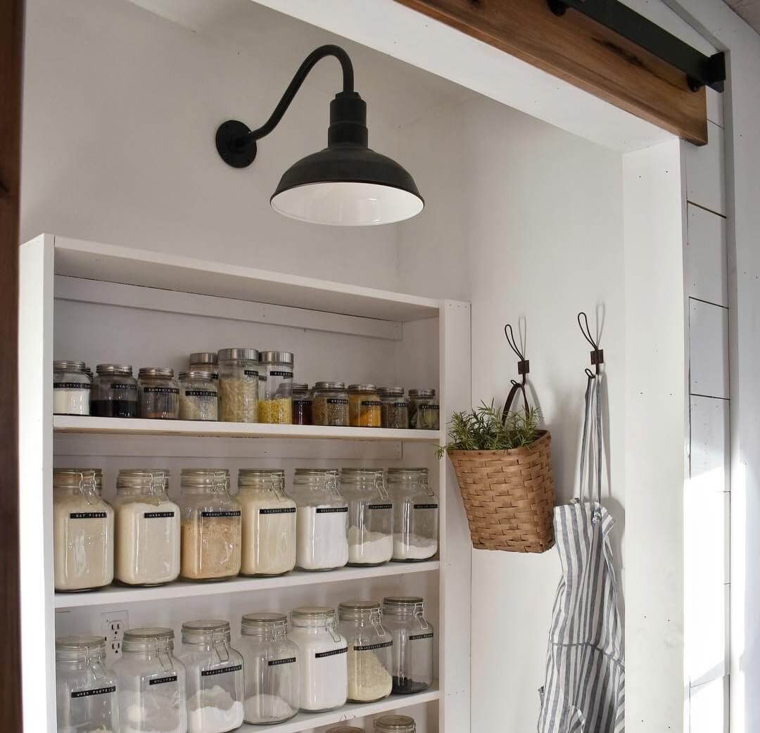 showing how you can add character to a pantry