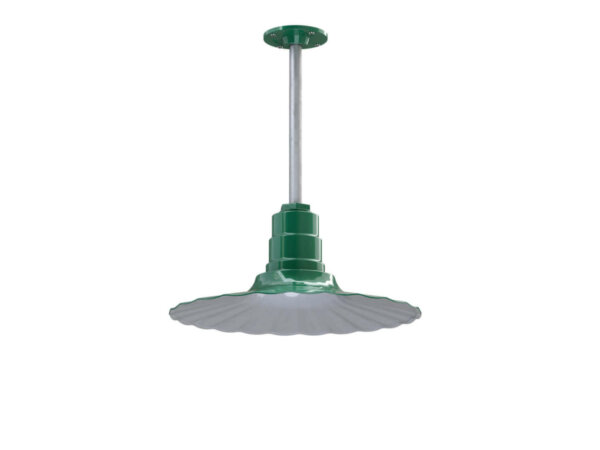 Eagle Rock Ceiling Mounted Light Fixture in Green by Steel Lighting Co.