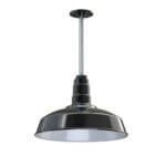 Carson Ceiling Mounted Light Fixture in Black by Steel Lighting Co.