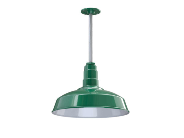Carson Ceiling Mounted Light Fixture in Green by Steel Lighting Co.