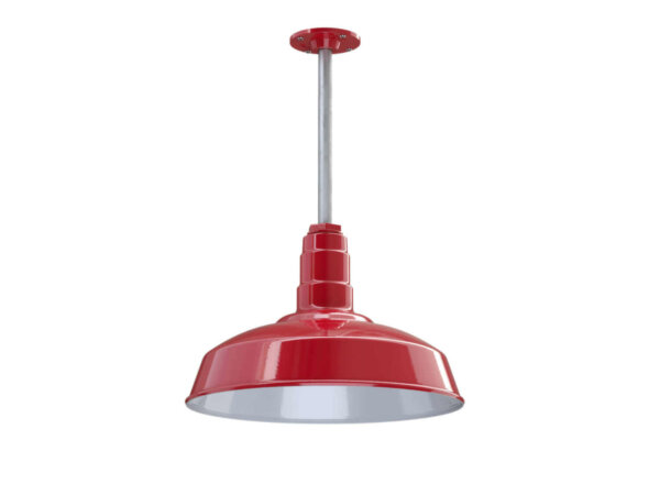 Carson Ceiling Mounted Light Fixture in Red by Steel Lighting Co.