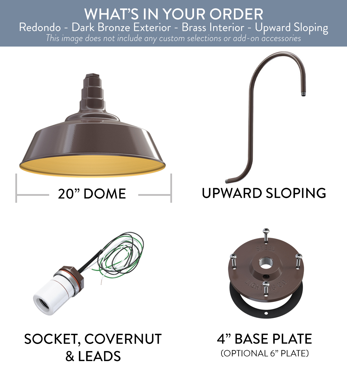 The Redondo gooseneck wall light