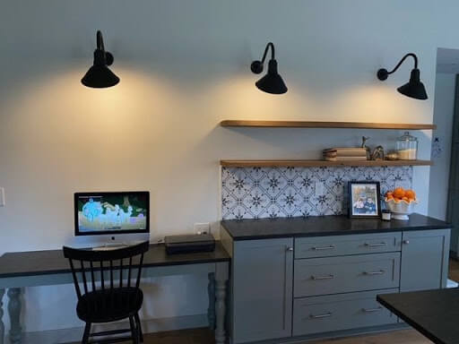 The Venice Wall Mounted Light Fixtures in Black by Steel Lighting Co.