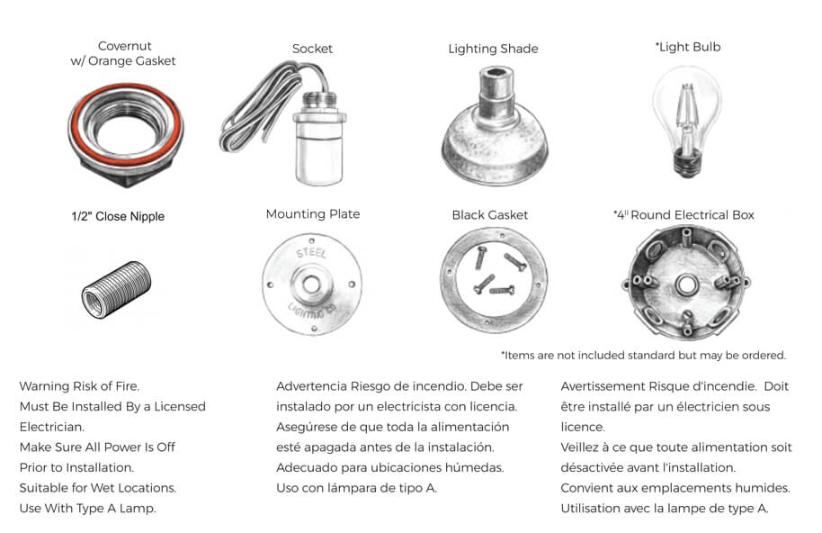 Installation Instructions for Steel Barn Lights Steel Lighting Co