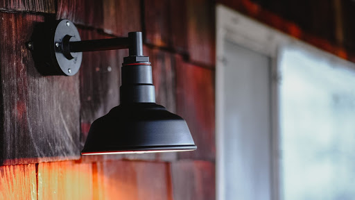 The Hawthorne Wall Mounted Light Fixtures in Black by Steel Lighting Co.