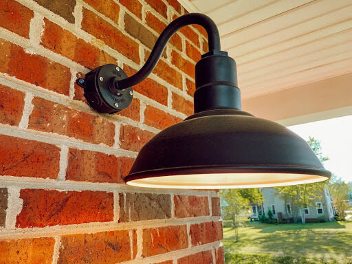 Westchester Gooseneck Wall Mounted Light Fixture in Matte Black by Steel Lighting Co.