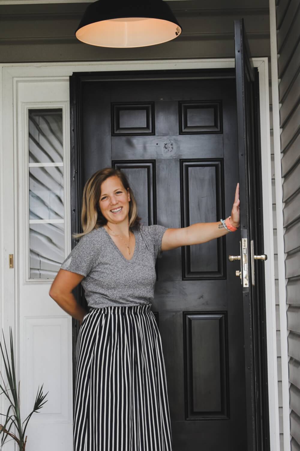 Meg Hardy Standing In Doorway