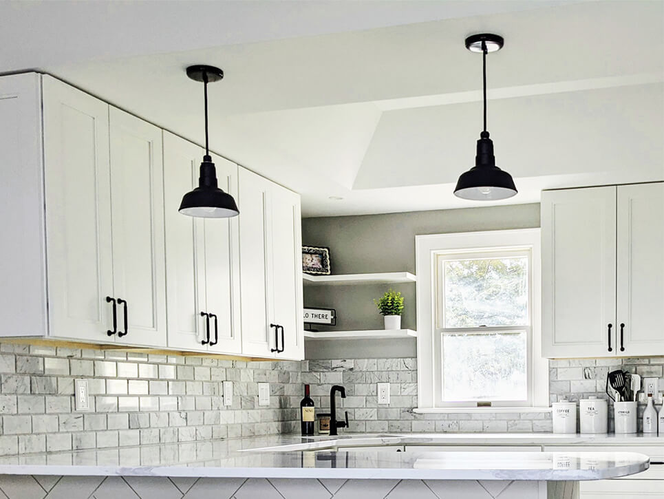 Inglewood kitchen island small pendant light