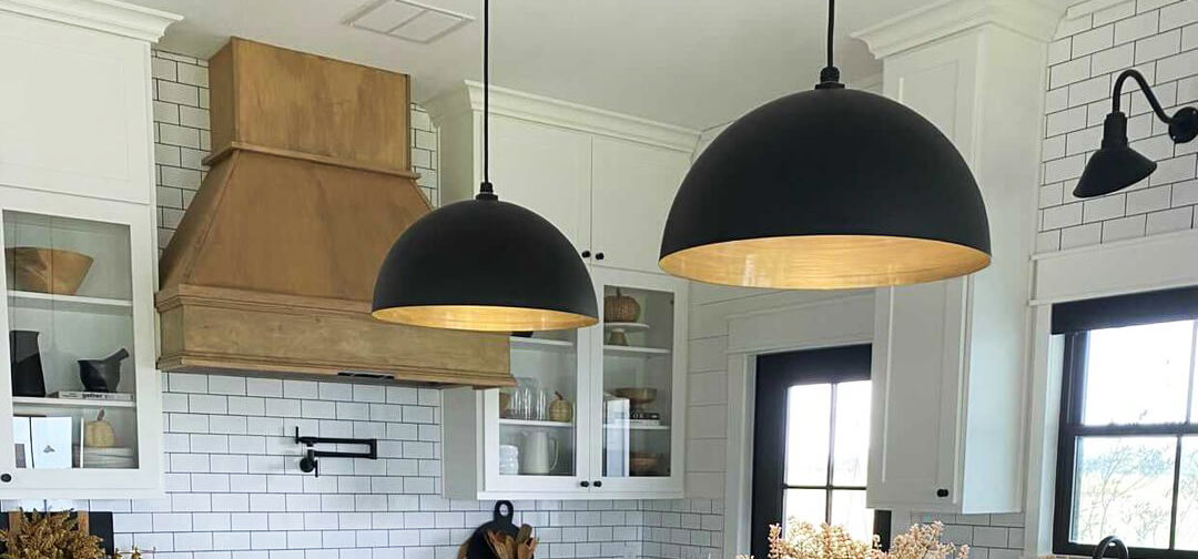 Modern lights over kitchen 2024 island