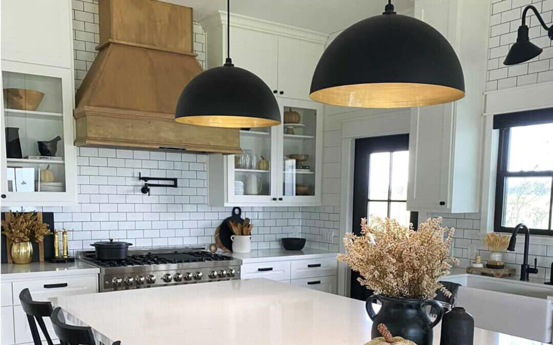 rustic farmhouse kitchen island lighting