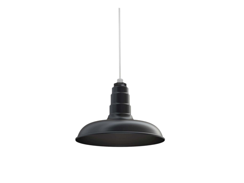 Malibu Color Matte Black Interior Color Matte Black with a 4 ft White Cord