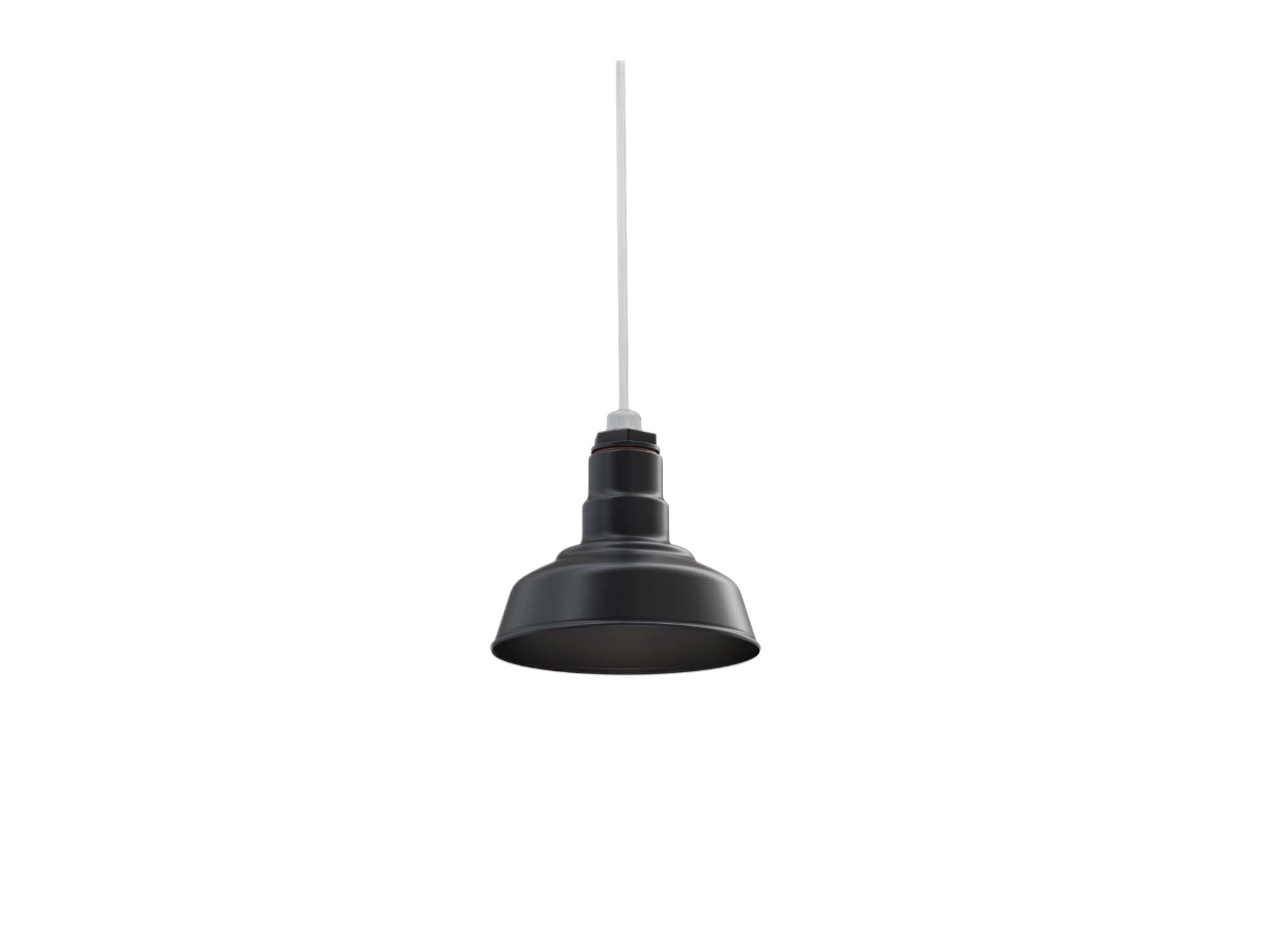 Inglewood Color Matte Black Interior Color Matte Black with a 4 ft White Cord