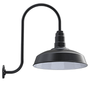 Perfect Small Barn Light to Compliment Modern Farmhouse Style The Hawthorne Modern Farmhouse Wall Mounted Light Barn Light Wall Sconce 6 Straight Arm, Matte Black Made in America 