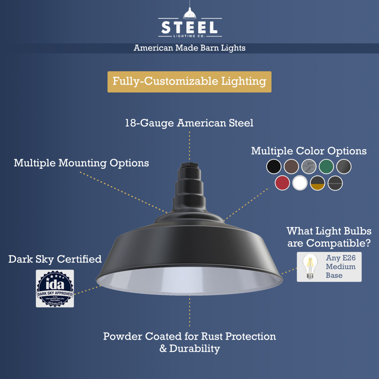 Manhattan Industrial Pendant Lights & Fixtures Steel Lighting Company