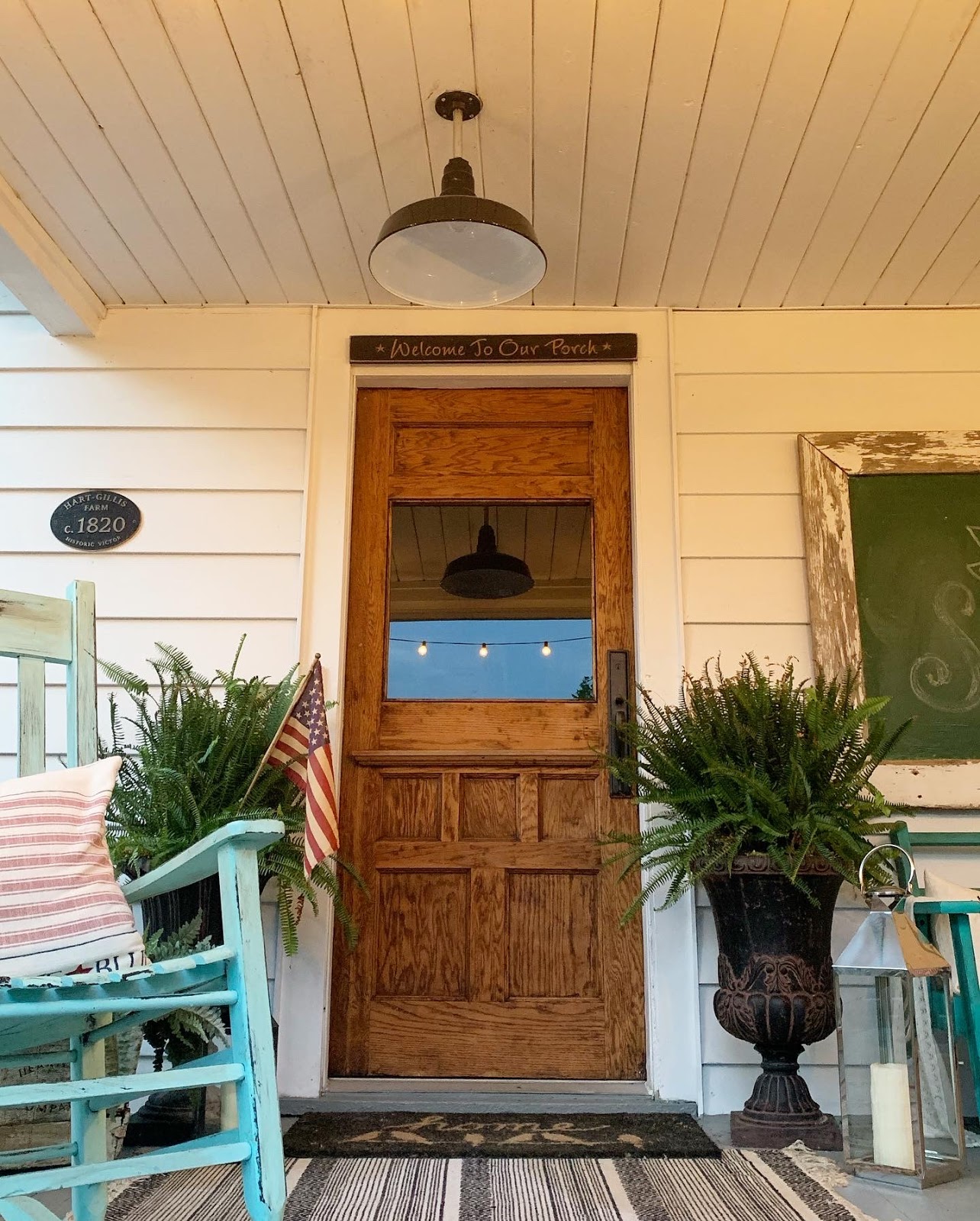 The Carson Brown Exterior porch light