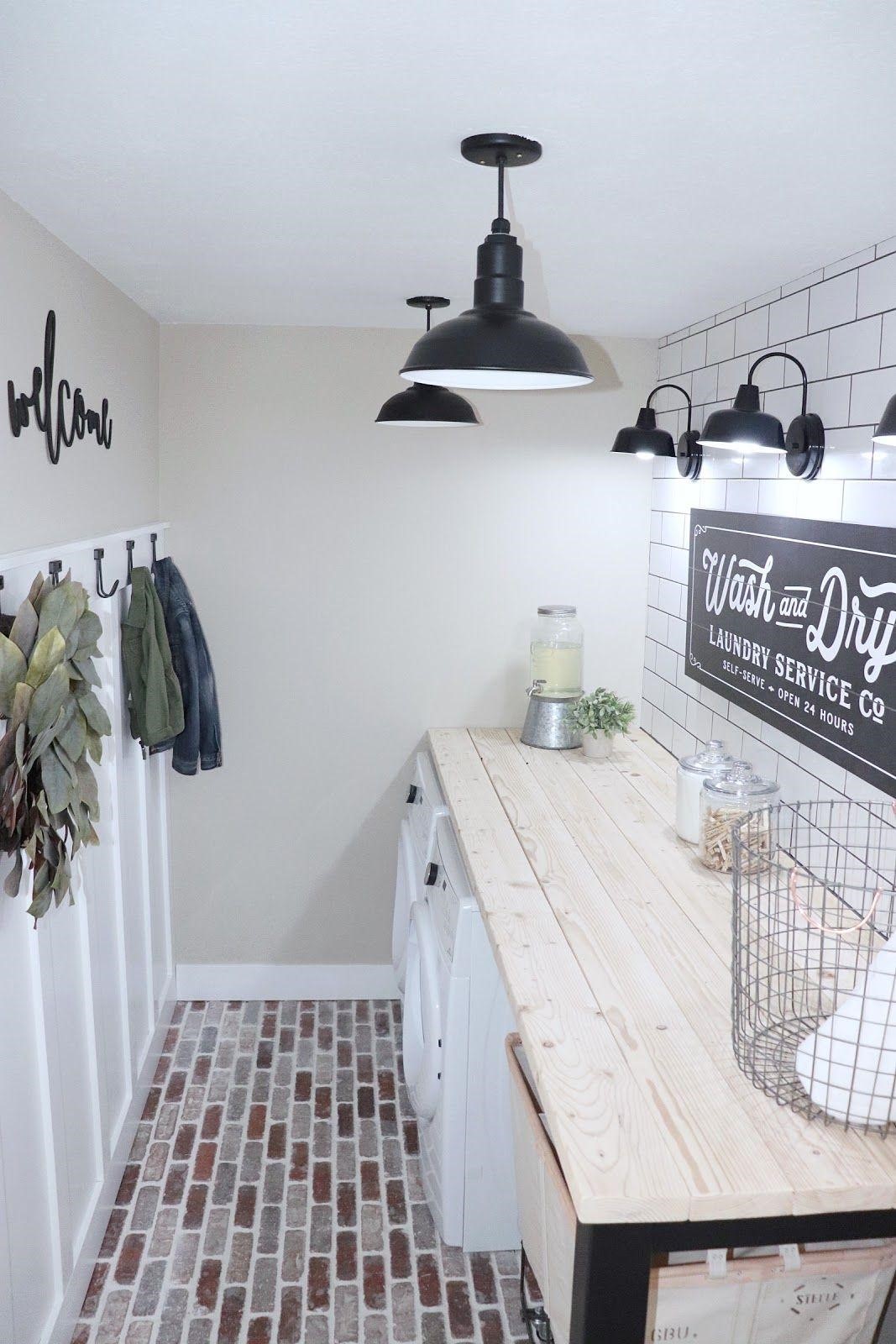 The El Segundo matte black in a laundry room