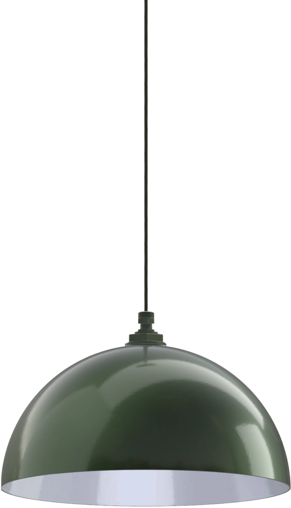 Brentwood Color Hunter Green Interior Color White with a 4-ft-Black-Cloth-Cord