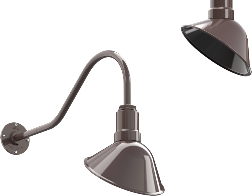 Venice Color Dark Bronze Interior Color Dark Bronze with a 23" Gooseneck