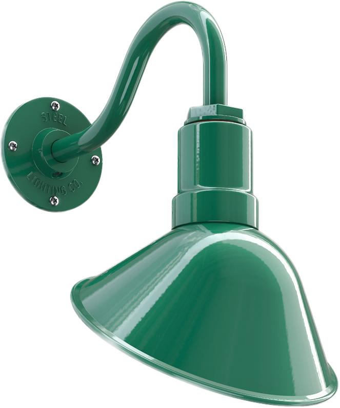 Venice Color Green Interior Color White with a 11" Gooseneck