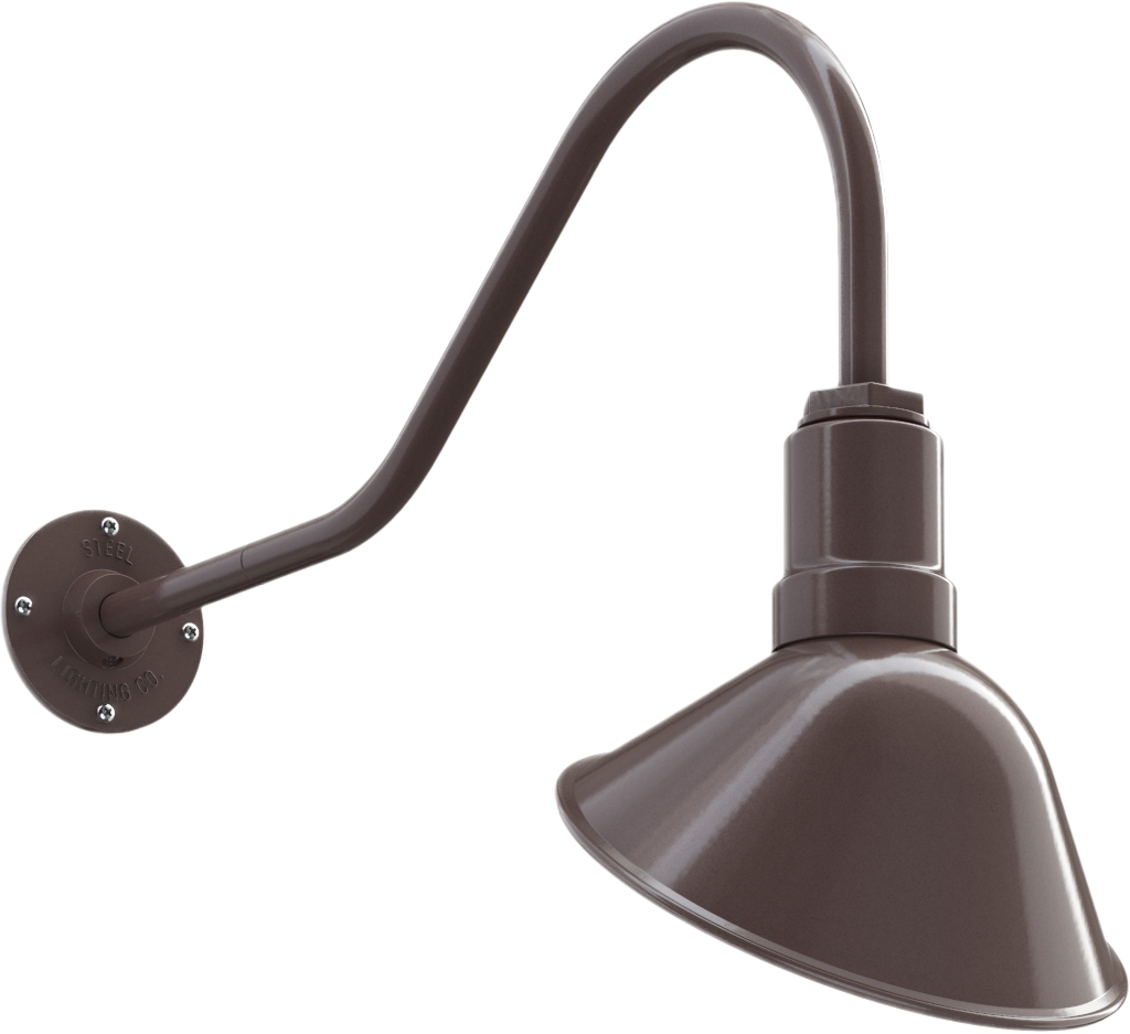 Venice Color Dark Bronze Interior Color White with a 23" Gooseneck