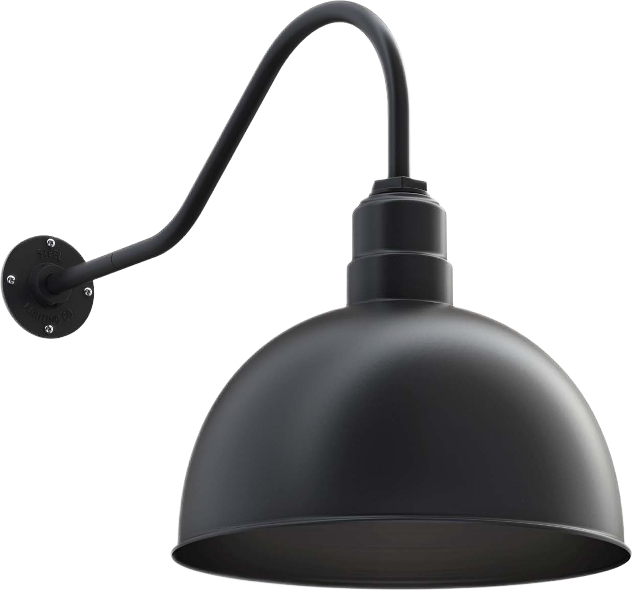Hollywood Bowl Color Matte Black Interior Color Matte Black with a 23" Gooseneck