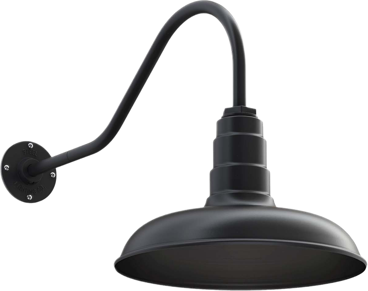 Topanga Color Matte Black Interior Color Matte Black with a 23" Gooseneck