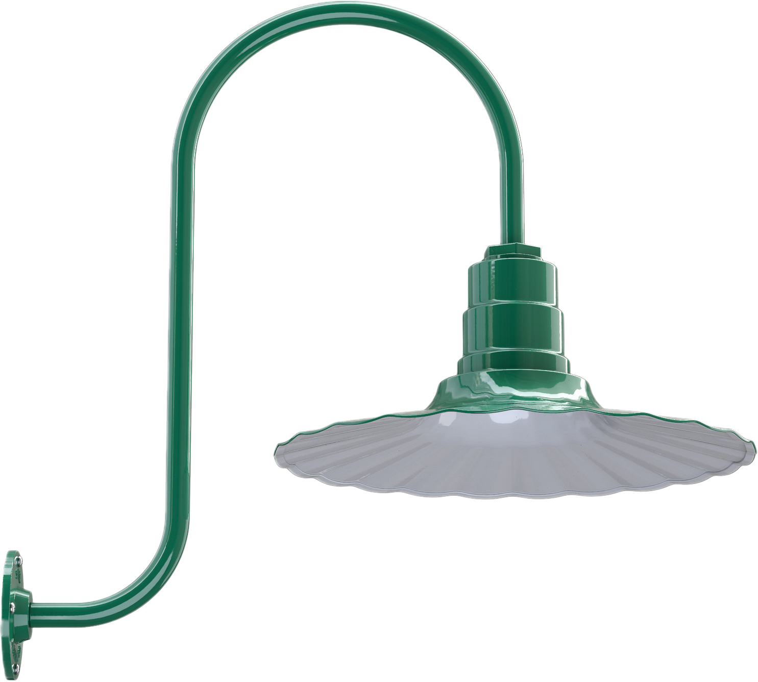 Highland Park Color Green Interior Color White with a Upward Sloping