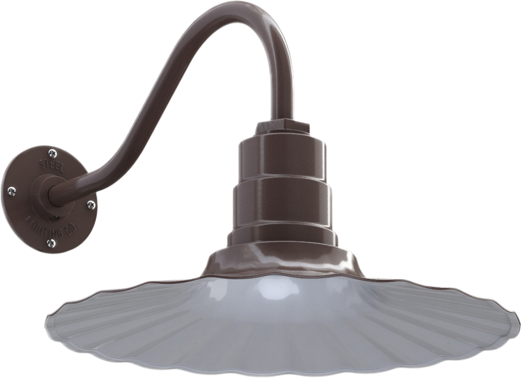Highland Park Color Dark Bronze Interior Color White with a 16" Gooseneck