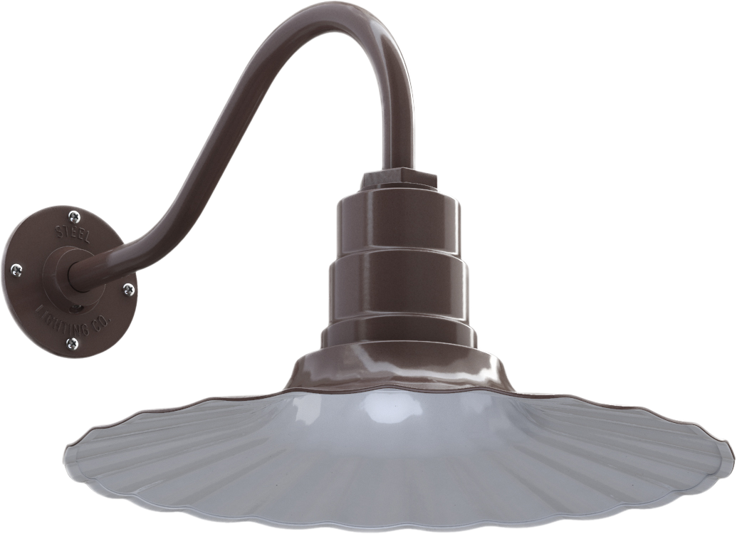 Highland Park Color Dark Bronze Interior Color White with a 16" Gooseneck