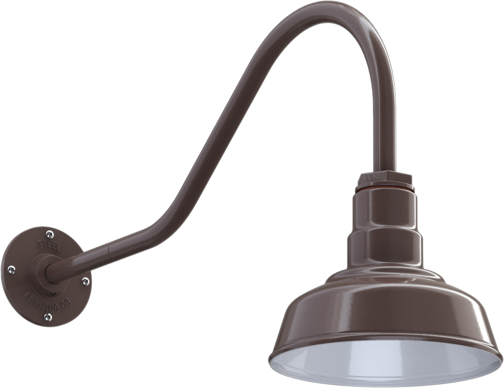 Hawthorne Color Dark Bronze Interior Color White with a 23" Gooseneck