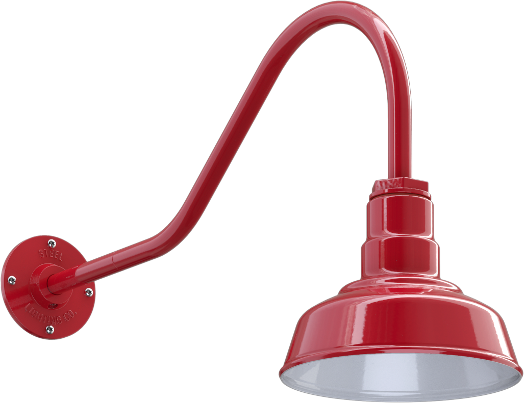 Hawthorne Color Red Interior Color White with a 23" Gooseneck