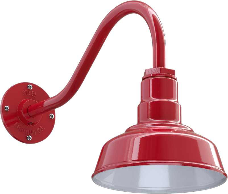 Hawthorne Color Red Interior Color White with a 16" Gooseneck