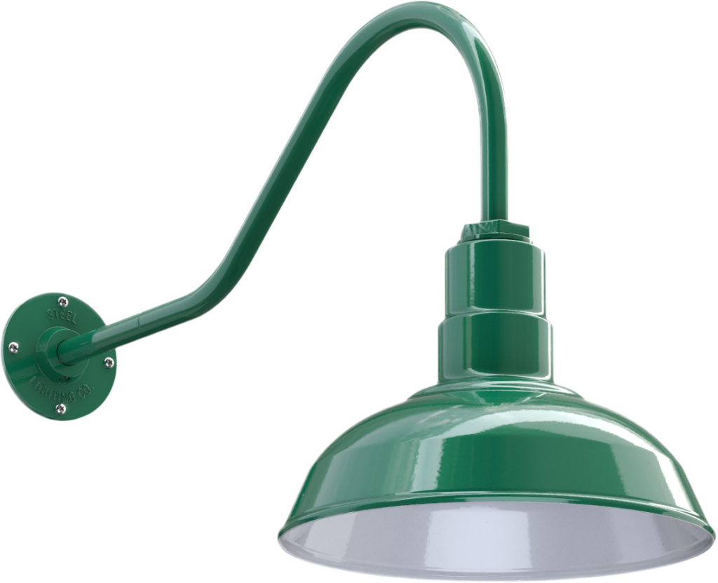 Westchester Color Green Interior Color White with a 23" Gooseneck