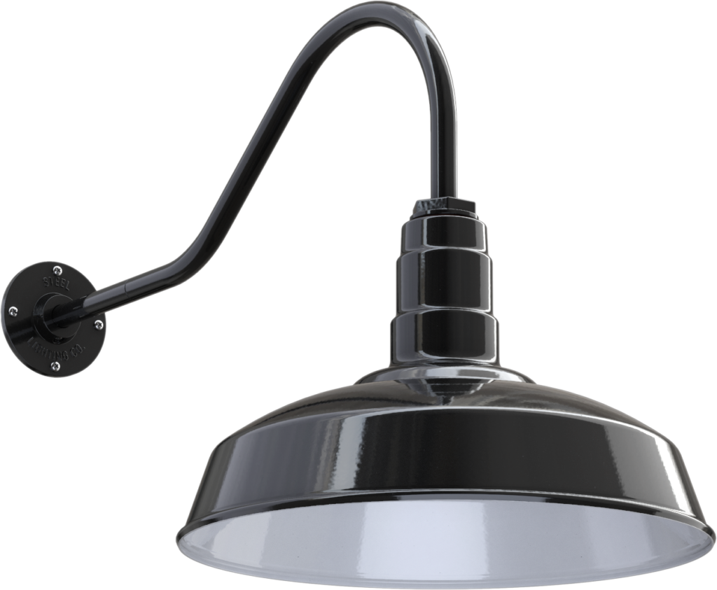 Gardena Color Black Interior Color White with a 23" Gooseneck