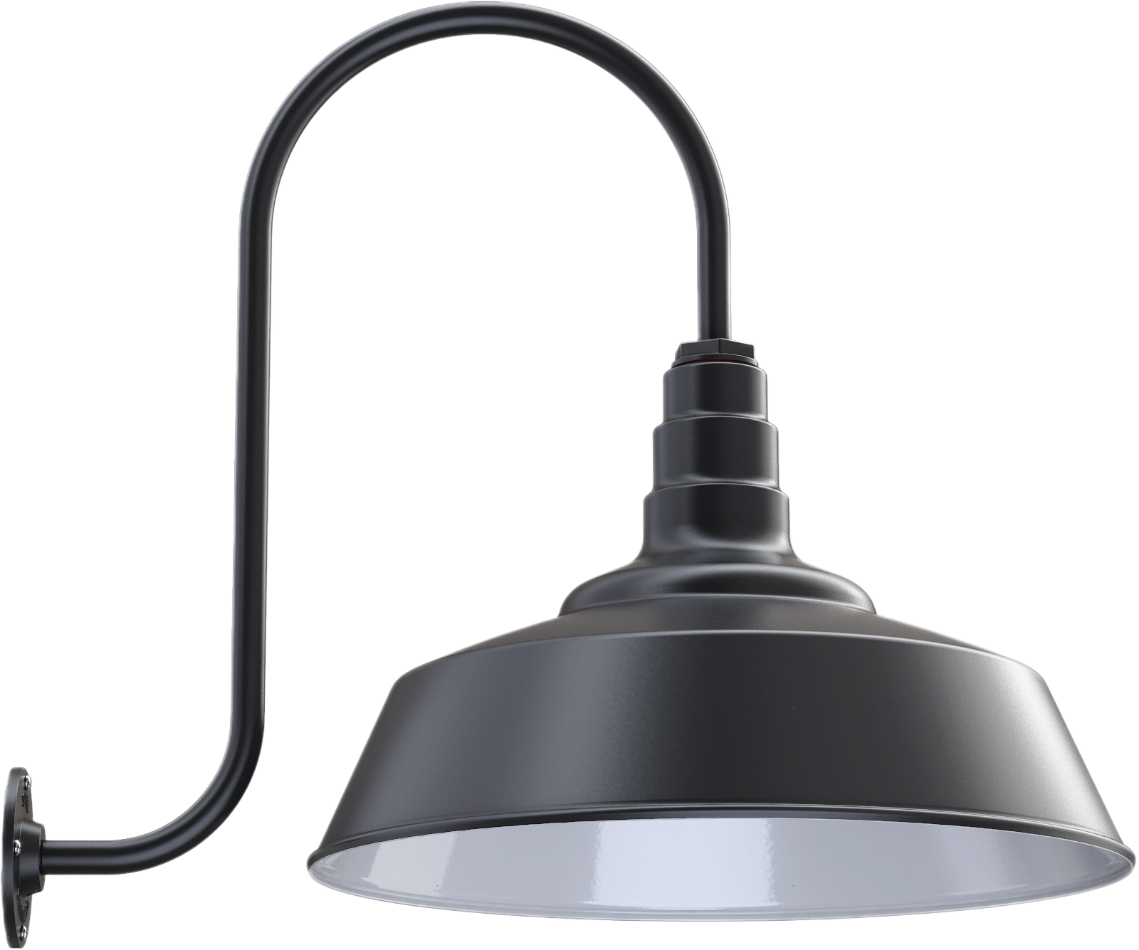 Redondo Color Matte Black Interior Color White with a Upward Sloping