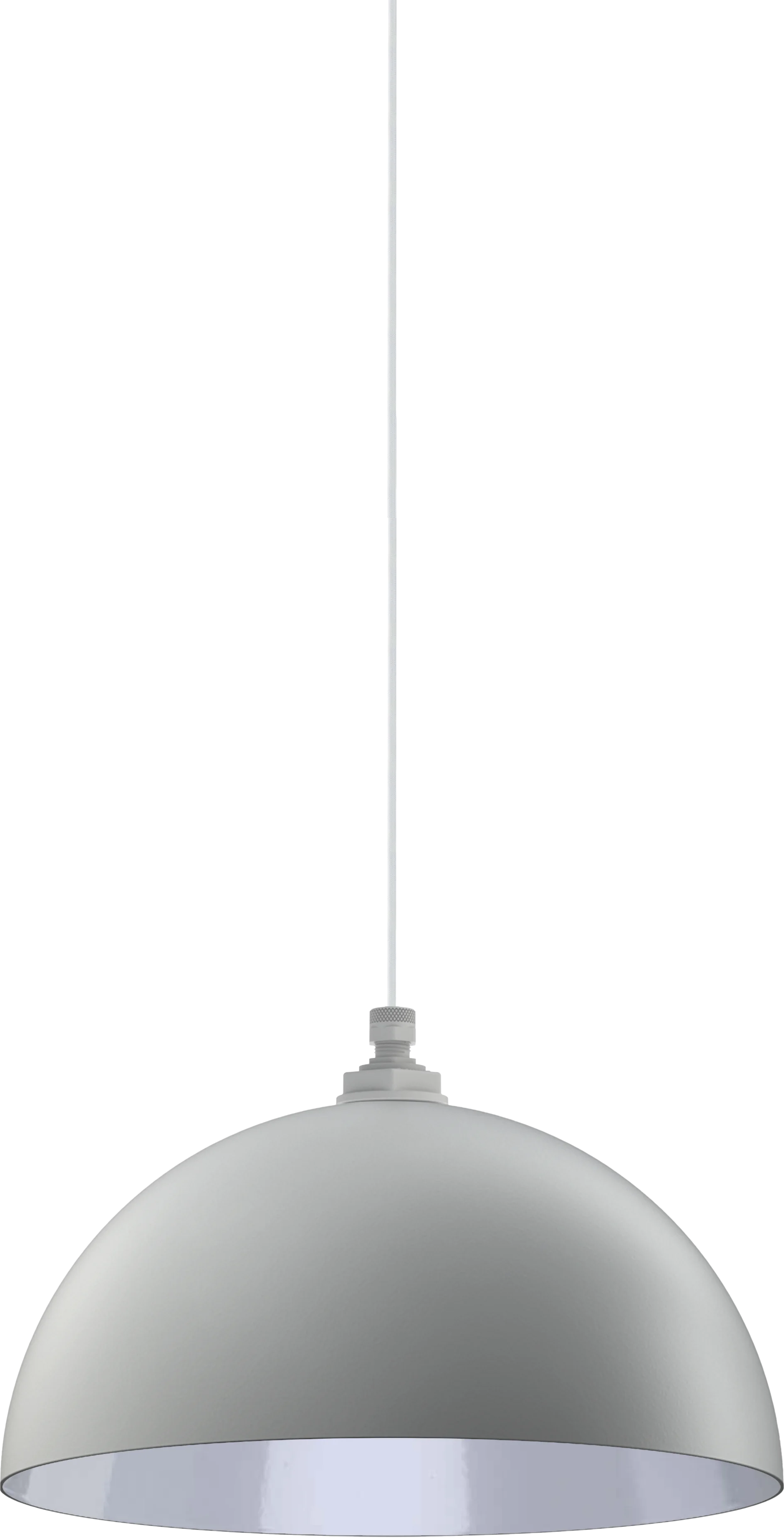 Beverly Color Modern Gray Interior Color White with a 4 ft White Cloth Cord