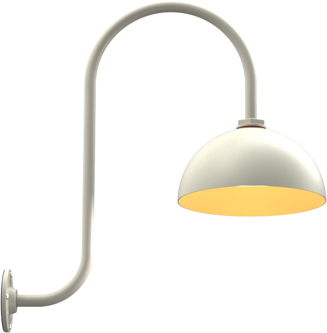Cream | Brass | upward-sloping