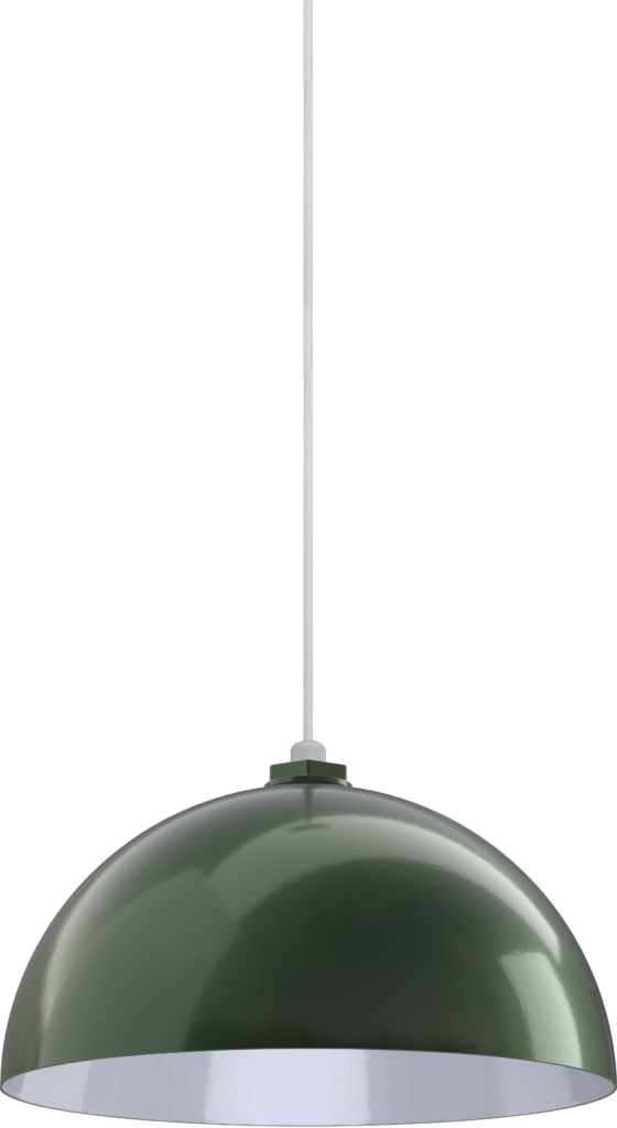 Beverly Color Hunter Green Interior Color White with a 4 ft White Cord