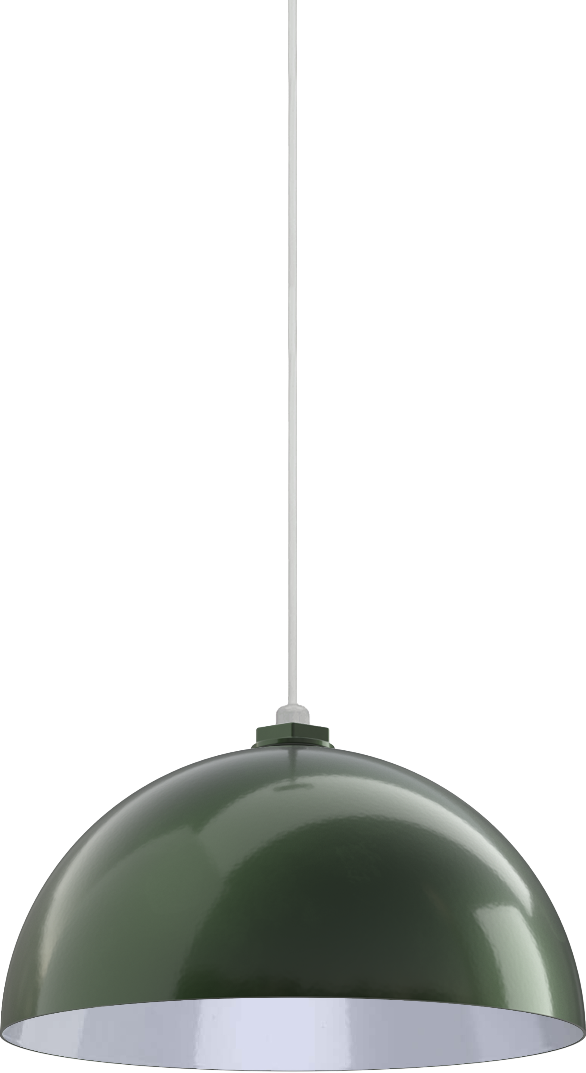 Beverly Color Hunter Green Interior Color White with a 4 ft White Cord