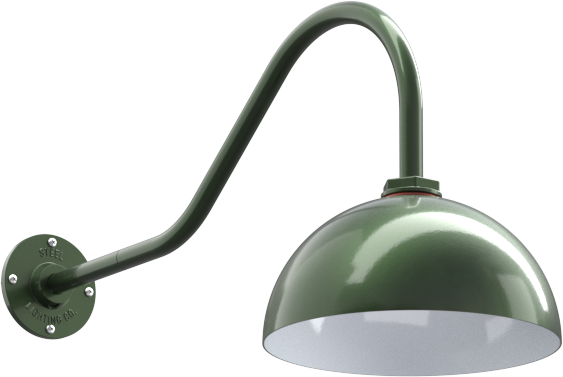 Hunter Green | White | 23-gooseneck