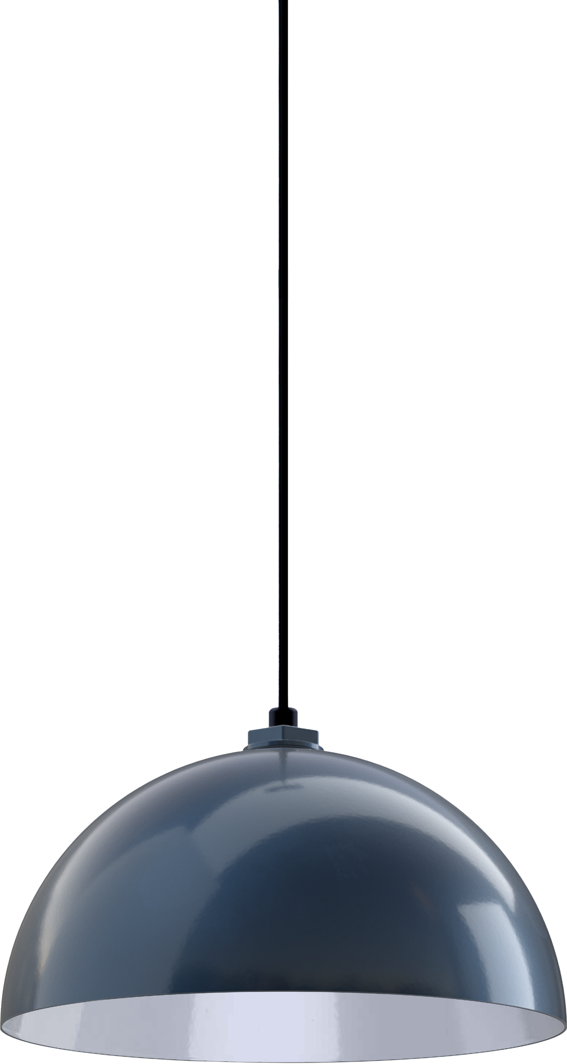 Beverly Color Gray Blue Interior Color White with a 4 ft Black Cord