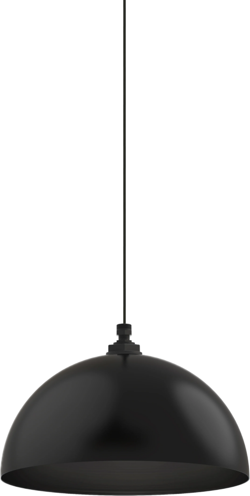 Beverly Color Matte Black Interior Color Matte Black with a 4-ft-Black-Cloth-Cord